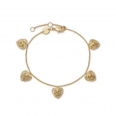 Scribble Heart Station Bracelet