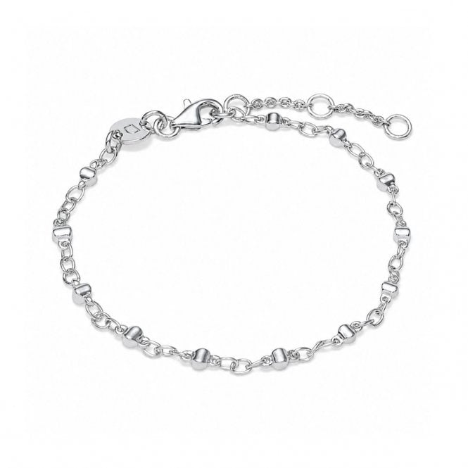 Daisy Square Bead Chain Bracelet