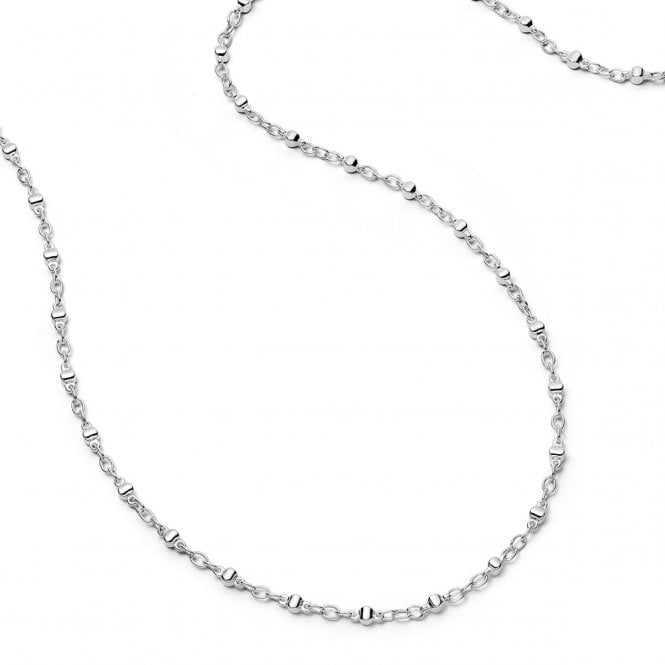 Daisy Square Bead Chain Necklace