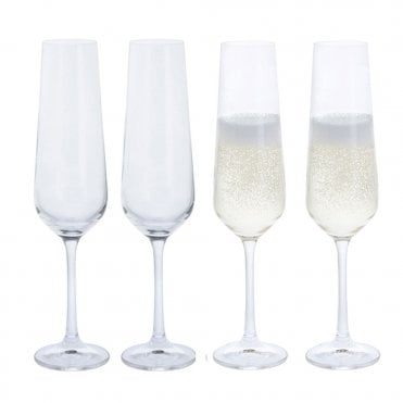 Cheers! Champagne Flute, Set of 4