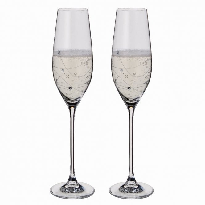 Dartington Glitz Champagne Flute, Set of 2