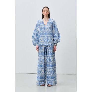 Lumen Relaxed Wide Fit Bohemian Trousers