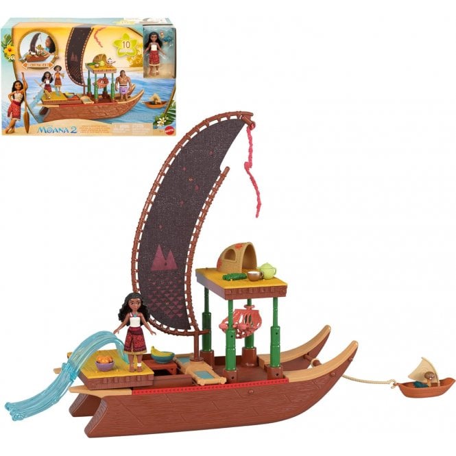 MOANA 2 Disney Toys, Moana’s Adventure Canoe Playset