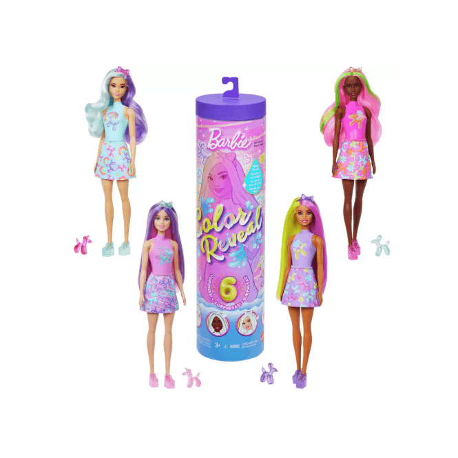 DISNEY PRINCESS Barbie Colour Reveal Balloon Animal Series