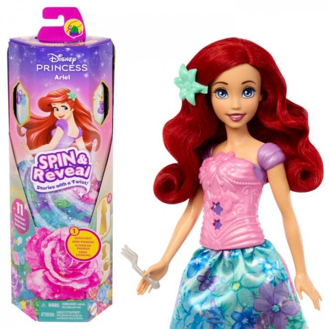 DISNEY PRINCESS Princess Spin & Reveal Ariel