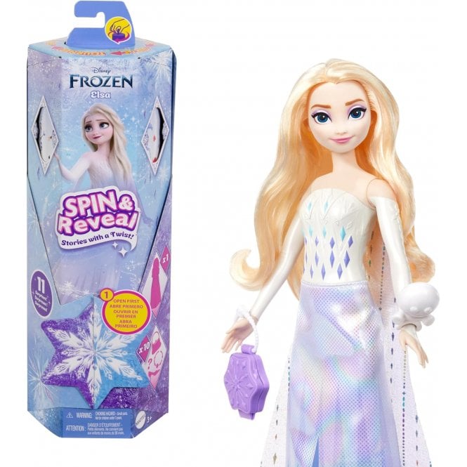 DISNEY PRINCESS Spin & Reveal Elsa Doll