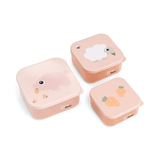 Done by Deer Snack box set 3 pcs Tiny farm Powder