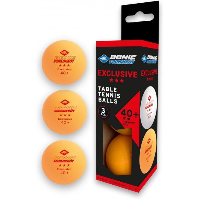 Donic 3-Star Orange Avantgarde Ball - 3 Pack