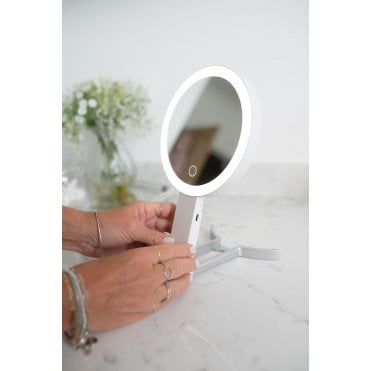 Double-Sided x10 LED Magnified Mirror