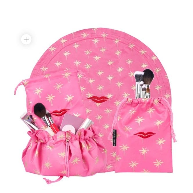 DONNA MAY LONDON Washable Collection Lay Flat Makeup Bag