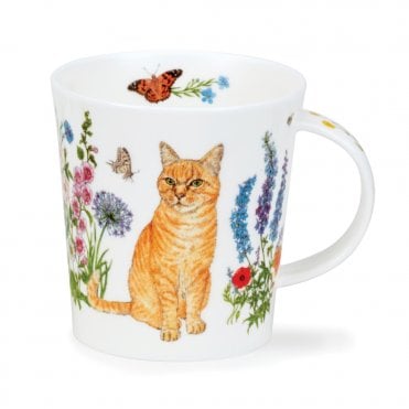 Lomond Mug - Floral Cats - Ginger