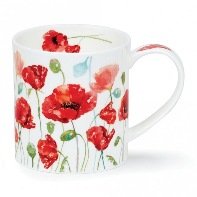 Dunoon Orkney Mug - Floral Breeze - Poppy