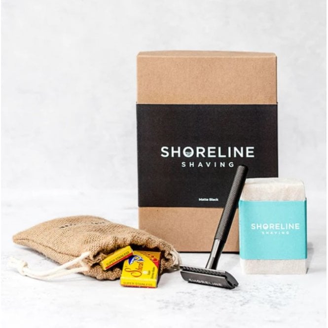 Shoreline Shaving Eco Shaving Kit for Women & Men - Rose Gold Safety Razor