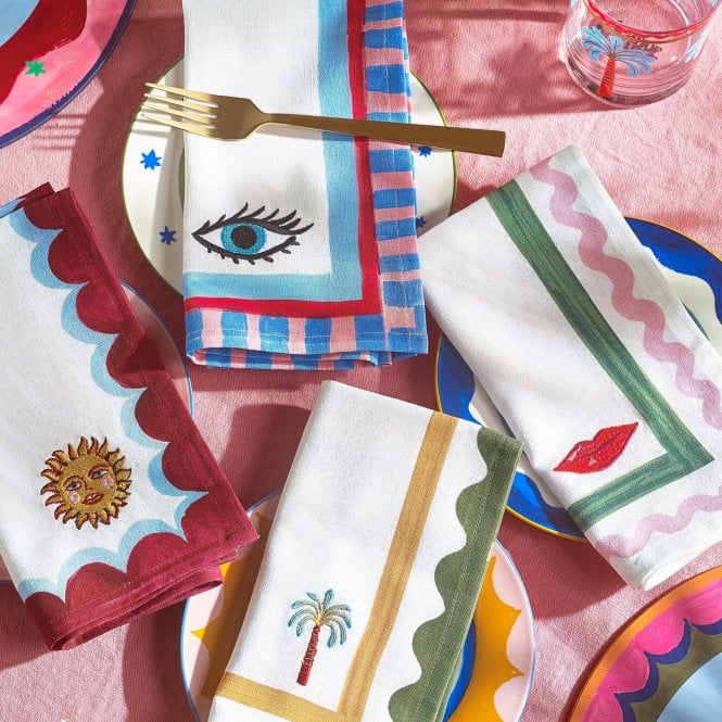 Eleanor Bowmer Electric Coast Icon Napkins - Set of 4