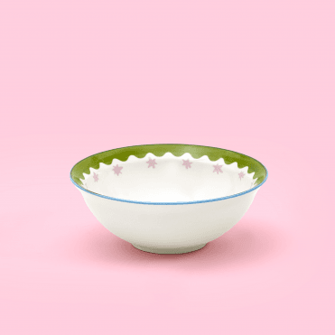 Electric Coast Pink Star Cereal Bowl