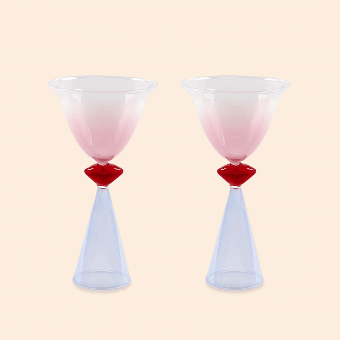 Eleanor Bowmer Lips Tinted Cocktail Glasses - Set of 2