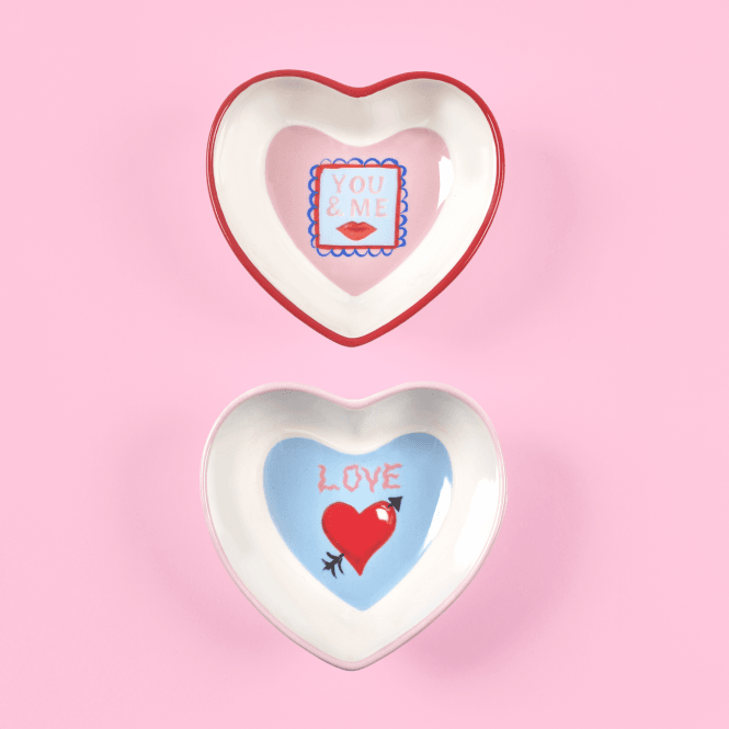 Eleanor Bowmer With Love Heart Nibble Bowls - Set of 2