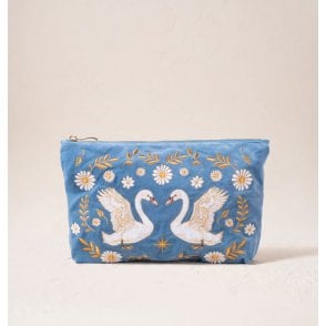 Elizabeth Scarlett Swan Garden Velvet Coin Purse - Women from 