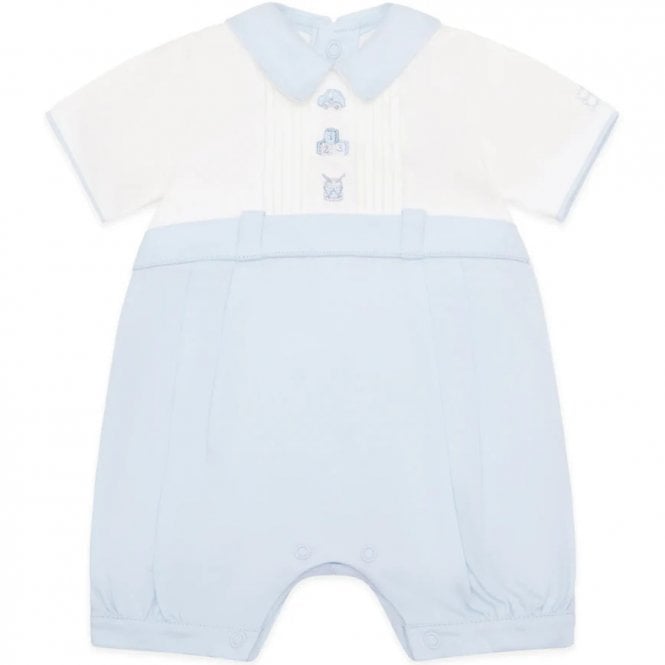 Emile et Rose SJ Romper with pleated yoke & nursery toy emb