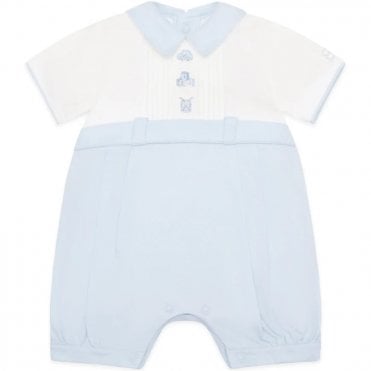 SJ Romper with pleated yoke & nursery toy emb