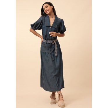 Bianca Denim Belted Skirt