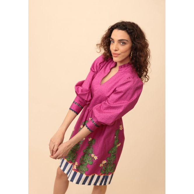 Emily Lovelock Scarlet Floral Print Dress