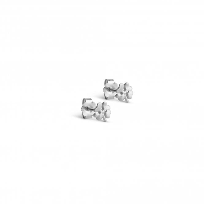 Enamel Organic Clover Mini Studs
