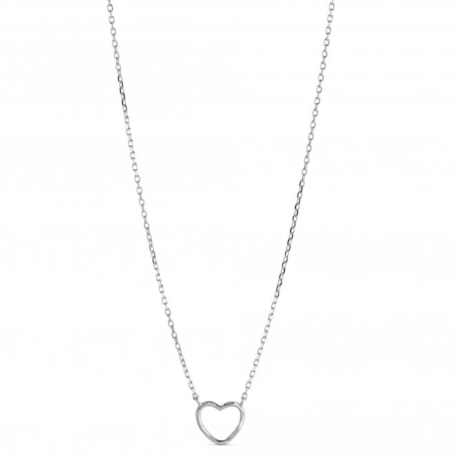 Enamel Organic Heart Necklace