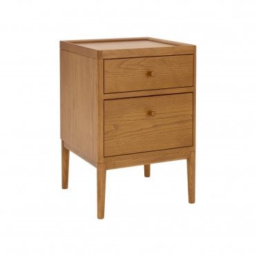 Salina 2 Drawer Bedside Cabinet