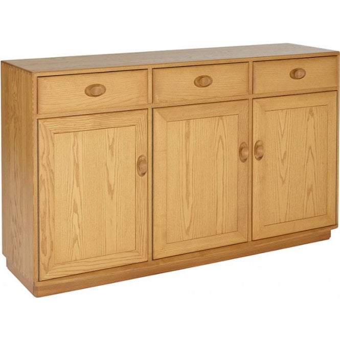 Ercol Windsor 3 Door High Sideboard