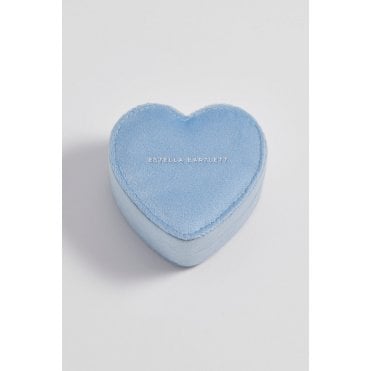 Blue Velvet Mini Heart Box