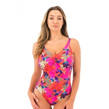 PLAYA DEL CARMEN UW V-NECK SWIMSUIT WITH ADJUSTABLE LEG
