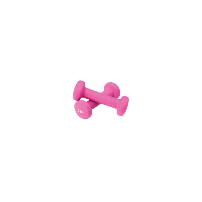 Fitness Mad 0.5kg Neoprene Dumbbells - Pink (Pair)