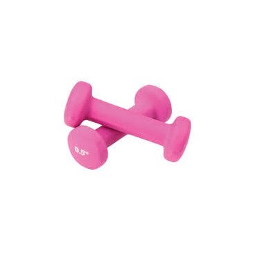 0.5kg Neoprene Dumbbells - Pink (Pair)