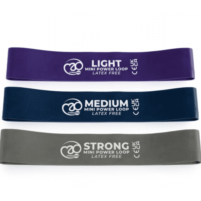 Fitness Mad Latex Free Mini Power Loops - Set of 3