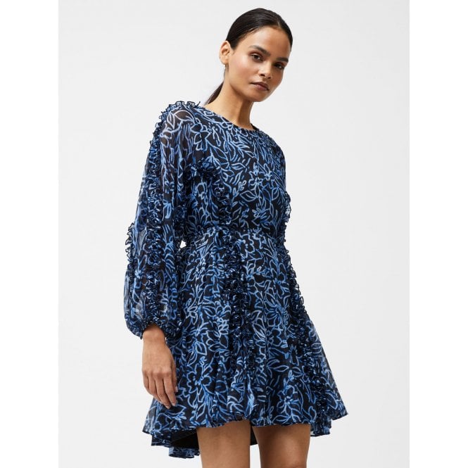 French Connection Anna Emina Chiffon Mini Dress