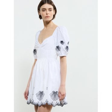 Cambria Cotton Anglaise Mini Dress