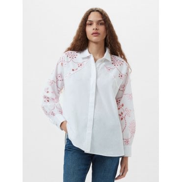 Cambria Cotton Embroidered Long Sleeve Shirt