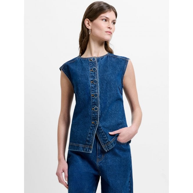 French Connection Dallas Denim Waistcoat