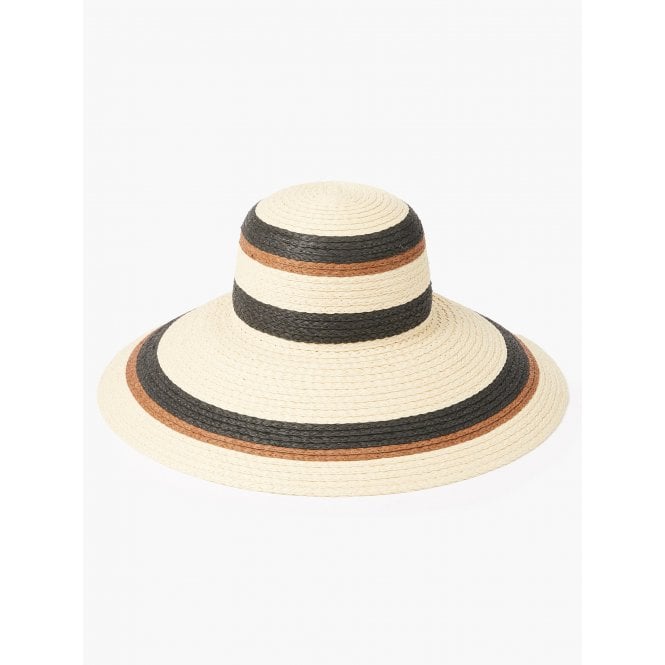 French Connection Striped Sun Hat
