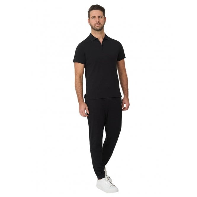 Gagliardi Zip Neck Interlock Polo Shirt