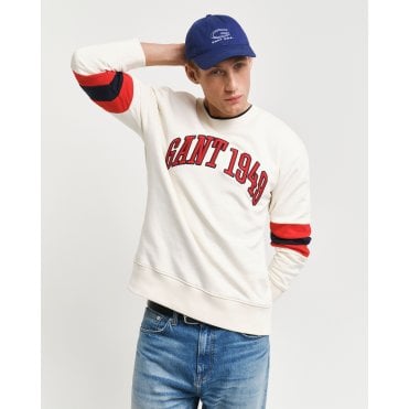 75th Anniversary Colorblock Sleeve Crew Neck