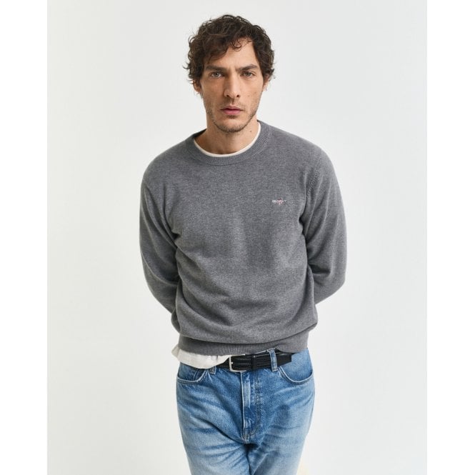 Gant Classic Cotton Crew Neck Jumper