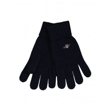 Cotton Blend Logo Gloves
