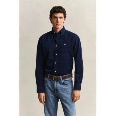 Indigo Corduroy Shirt