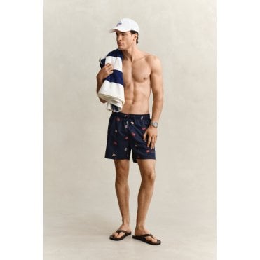 Lobster Embroidered Swim Shorts