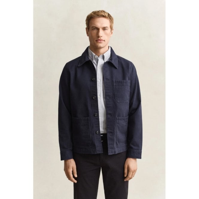 Gant Regular Fit Brushed Twill Overshirt