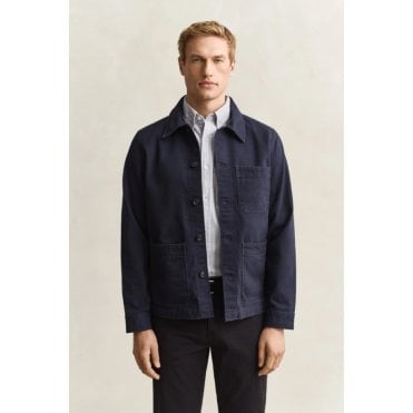 Regular Fit Brushed Twill Overshirt