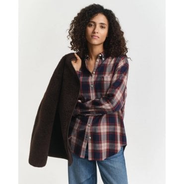 Relaxed Fit Checked Flannel Shirt