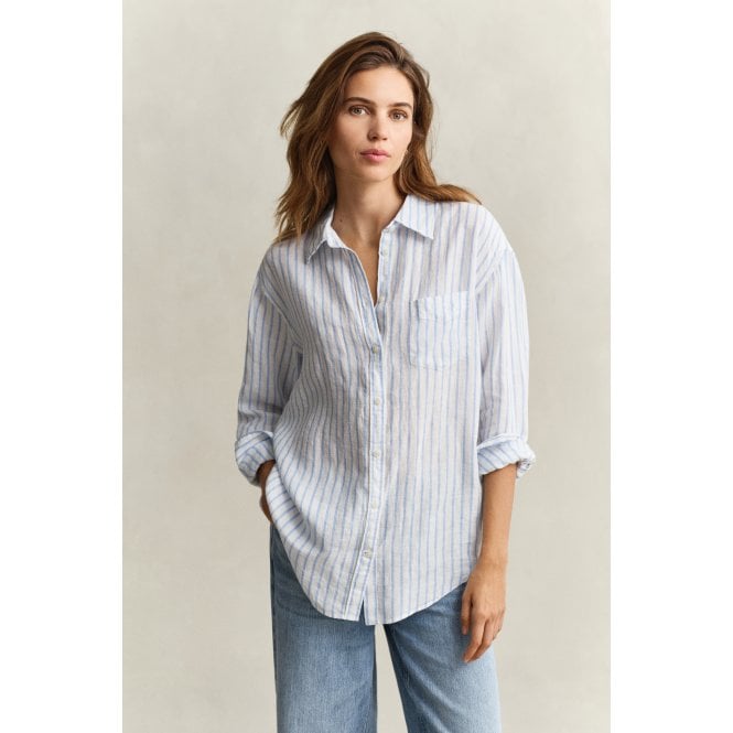 Gant Relaxed Fit Striped Linen Shirt